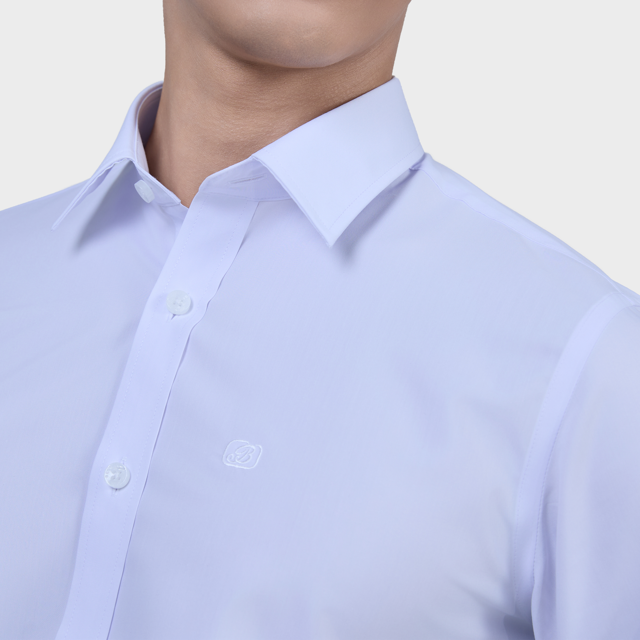  Áo Sơ Mi Trắng Nam Dài Tay Sợi Sồi Công Sở Thanh Lịch - ABD.PM.BE 259 