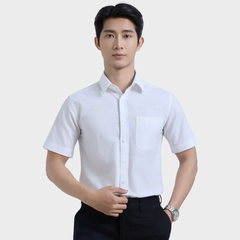  Áo Sơ Mi Nam Linen Cotton Tay Ngắn – Thoáng Mát, Lịch Lãm - ABN.LC.BE 330 