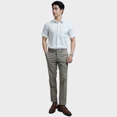  Áo sơ mi nam ngắn tay BELLUNI vải sợi sồi cao cấp - ABN.PMS.BE 336 