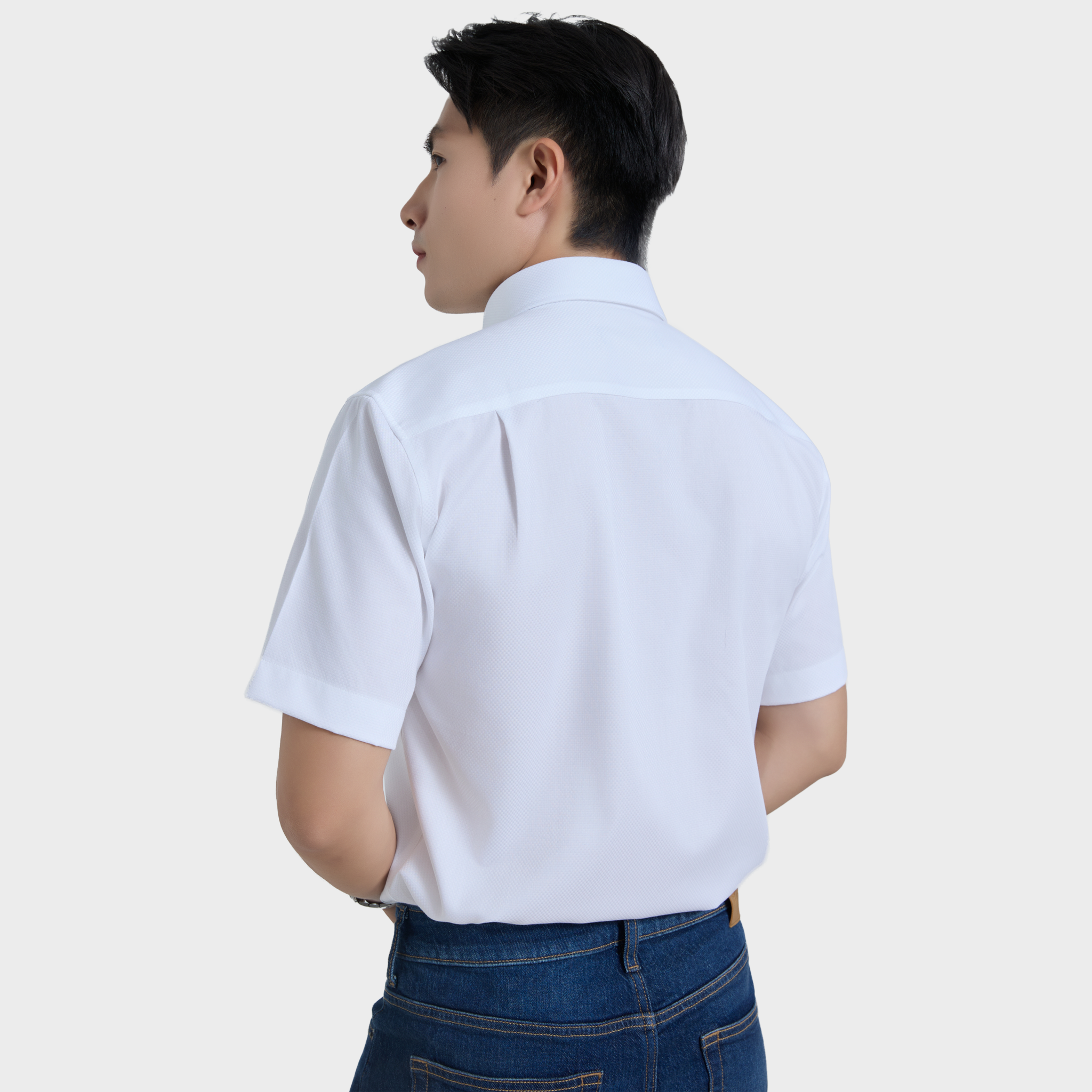  Áo sơ mi nam ngắn tay cotton cao cấp BELLUNI - ANL.CM.BE 10 