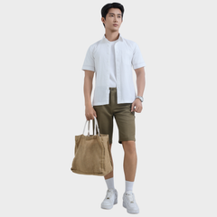  Áo Sơ Mi Nam Linen Cotton Tay Ngắn – Thoáng Mát, Lịch Lãm - ABN.LC.BE 330 
