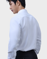  Áo Sơ Mi Nam Trắng Basic Dài Tay Cao Cấp Chống Nhăn Kháng UV - ABD.CR.BE 265 