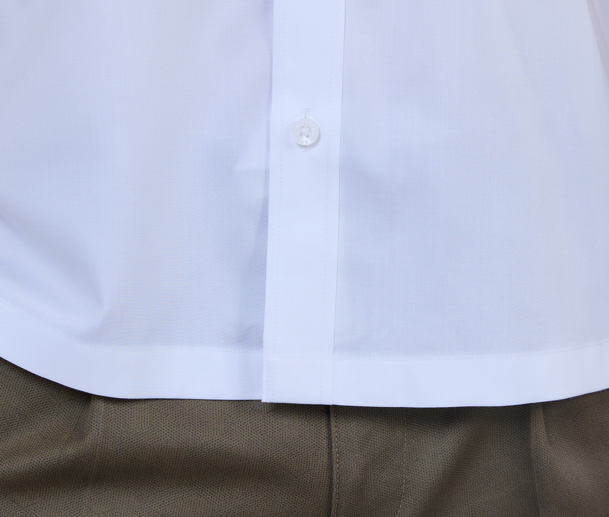  Áo Sơ Mi  Nam Ngắn Tay Trắng Trơn Dệt Twill Mềm Mịn – ABN.PMS.BE 379 