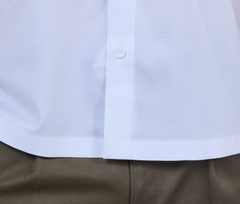  Áo Sơ Mi  Nam Ngắn Tay Trắng Trơn Dệt Twill Mềm Mịn – ABN.PMS.BE 379 