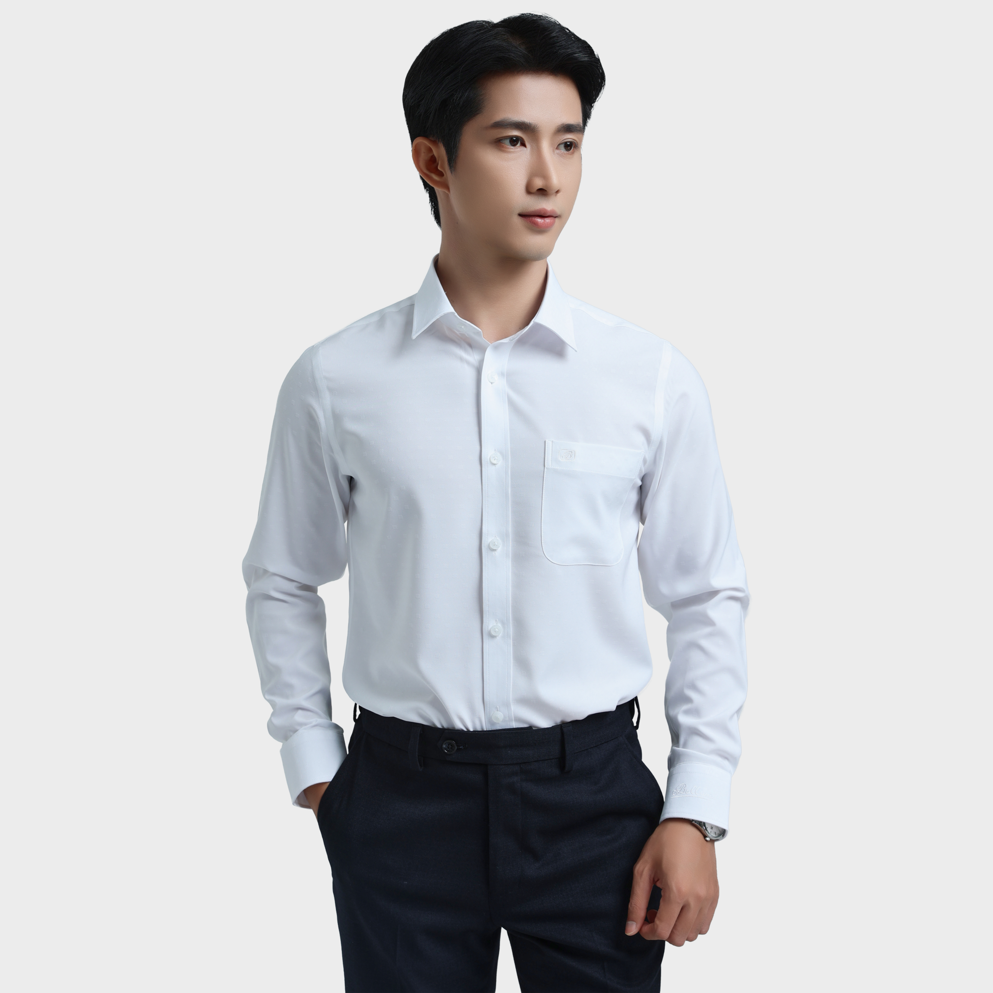  Áo sơ mi nam dài tay BELLUNI sợi COFREX thoáng mát nhanh khô - ABD.CR.BE 226 