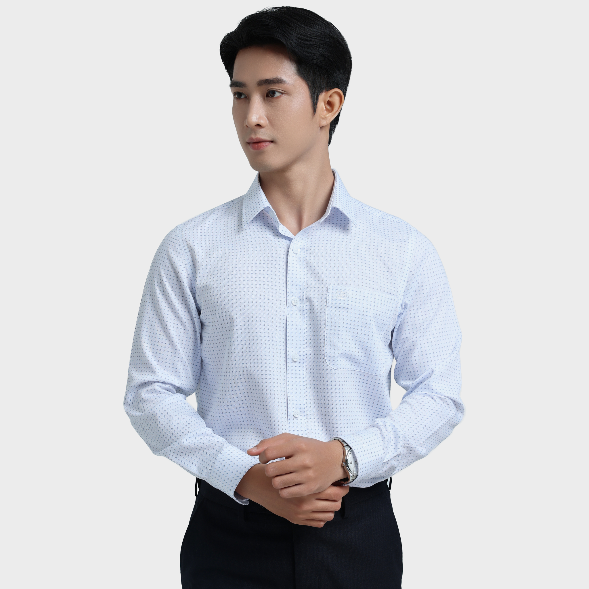  Áo sơ mi nam dài tay cao cấp BELLUNI vải sợi tre  ABD.BP.BE 224 