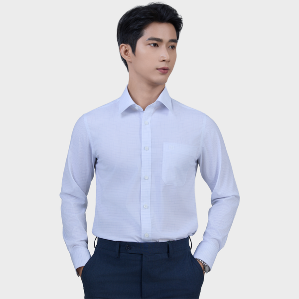  Áo Sơ Mi Caro Nam Tay Dài Vải Sợi Tre Bền Màu Trang Nhã - ABD.BPS.BE 249 