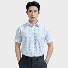  Áo sơ mi nam ngắn tay cao cấp BELLUNI vải sợi tre - ABN.BPS.BE 333 