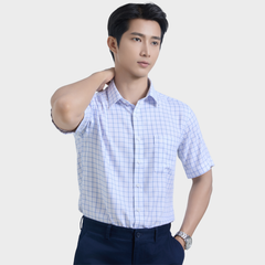  Áo sơ mi nam ngắn tay BELLUNI vải sợi sồi thoải mái thanh lịch - ABN.PM.BE 361 
