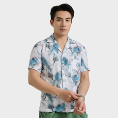  Áo sơ mi nam ngắn tay cao cấp BELLUNI vải sợi tre cổ áo Danton - ABN.PV.BE 358 