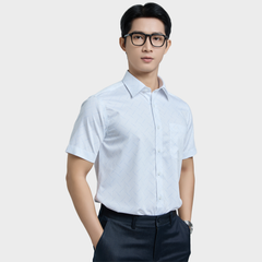  Áo sơ mi nam ngắn tay cao cấp BELLUNI vải sợi tre - ABN.BPS.BE 321 