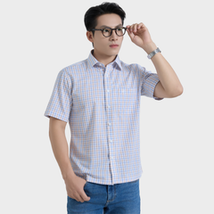  Áo Sơ Mi Caro Nam Vải Sợi Sồi Nhẹ Nhàng Thanh Lịch - ABN.PM.BE 365 