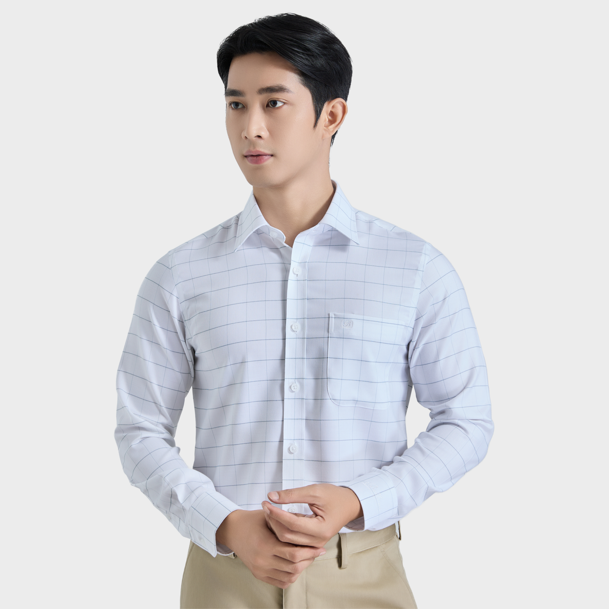  Áo sơ mi nam dài tay cao cấp BELLUNI vải sợi tre  ABD.BPS.BE 228 