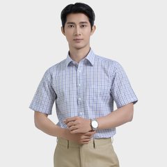  Áo sơ mi nam ngắn tay cotton cao cấp BELLUNI - ANL.CM.BE 11 