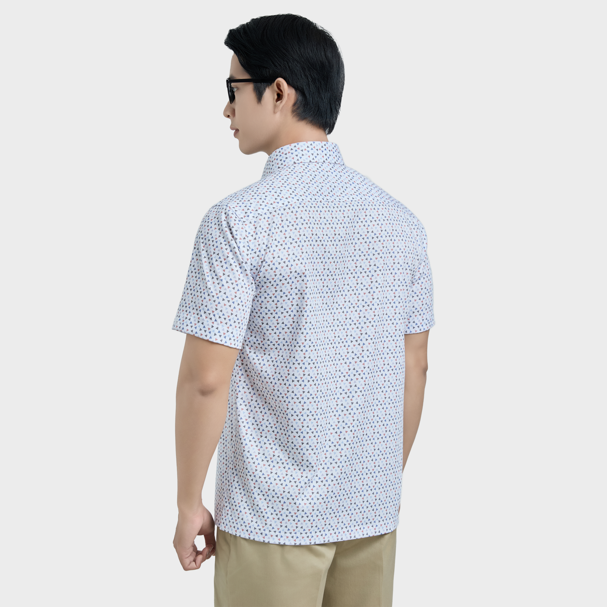  Áo sơ mi nam ngắn tay cao cấp BELLUNI vải sợi tre - ABN.BPS.BE 329 