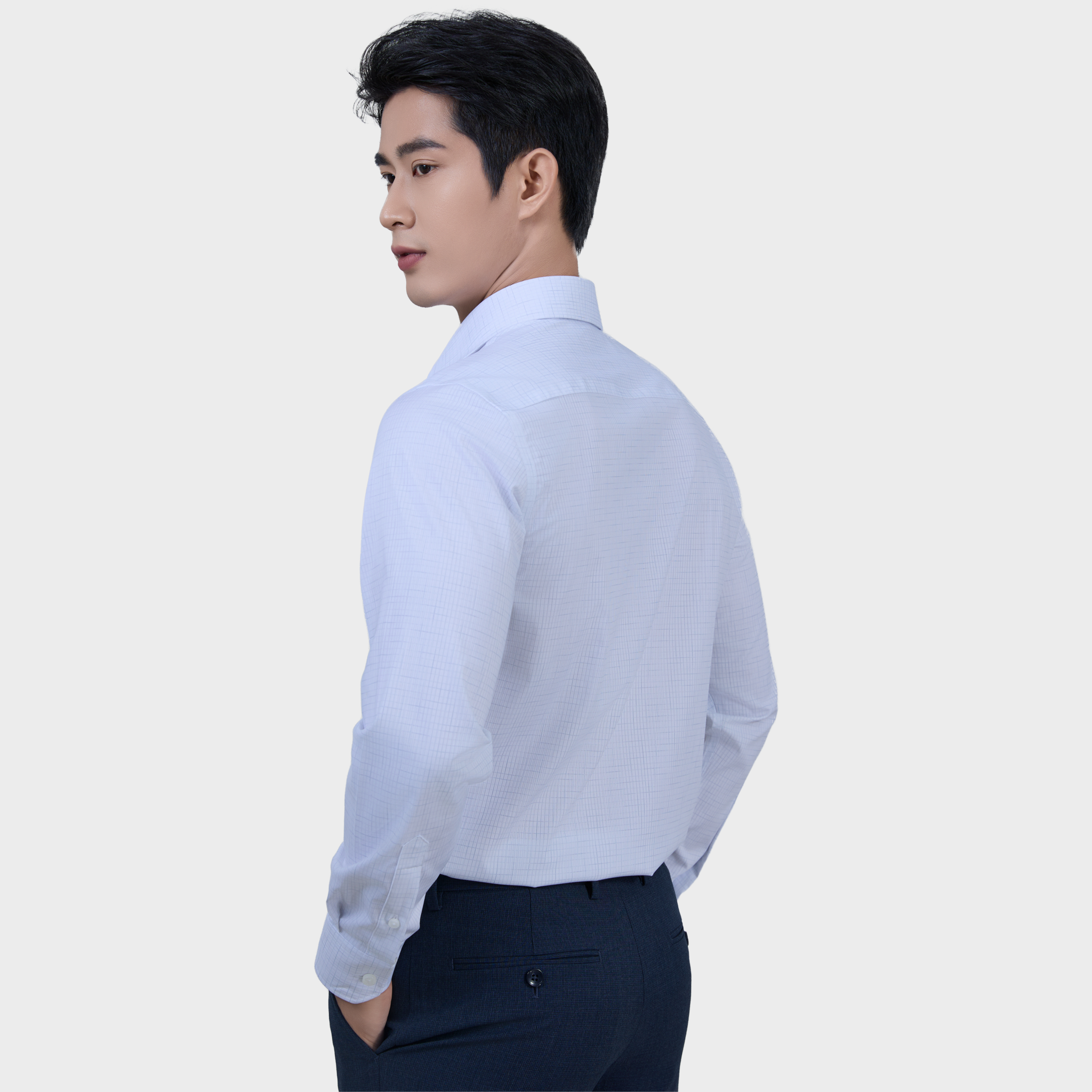  Áo Sơ Mi Caro Nam Tay Dài Vải Sợi Tre Bền Màu Trang Nhã - ABD.BPS.BE 249 