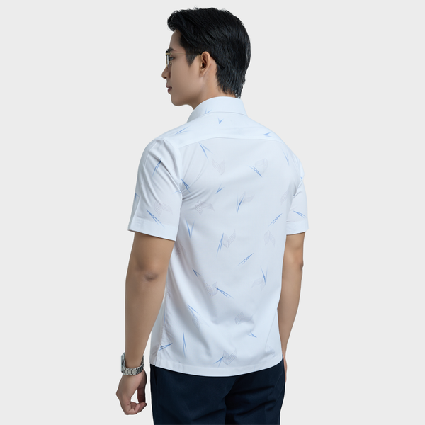  Áo sơ mi nam ngắn tay cao cấp BELLUNI vải sợi tre - ABN.BPS.BE 343 