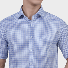  Áo Sơ Mi Nam  Ngắn Tay Họa Tiết Sợi Sồi – Tươi Mới, Co Giãn - ABN.PMS.BE 363 