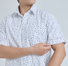  Áo Sơ Mi Nam Linen Cotton Tay Ngắn – Thoáng Mát, Lịch Lãm - ABN.LC.BE 330 