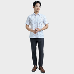  Áo sơ mi nam ngắn tay cao cấp BELLUNI vải sợi tre - ABN.BPS.BE 333 
