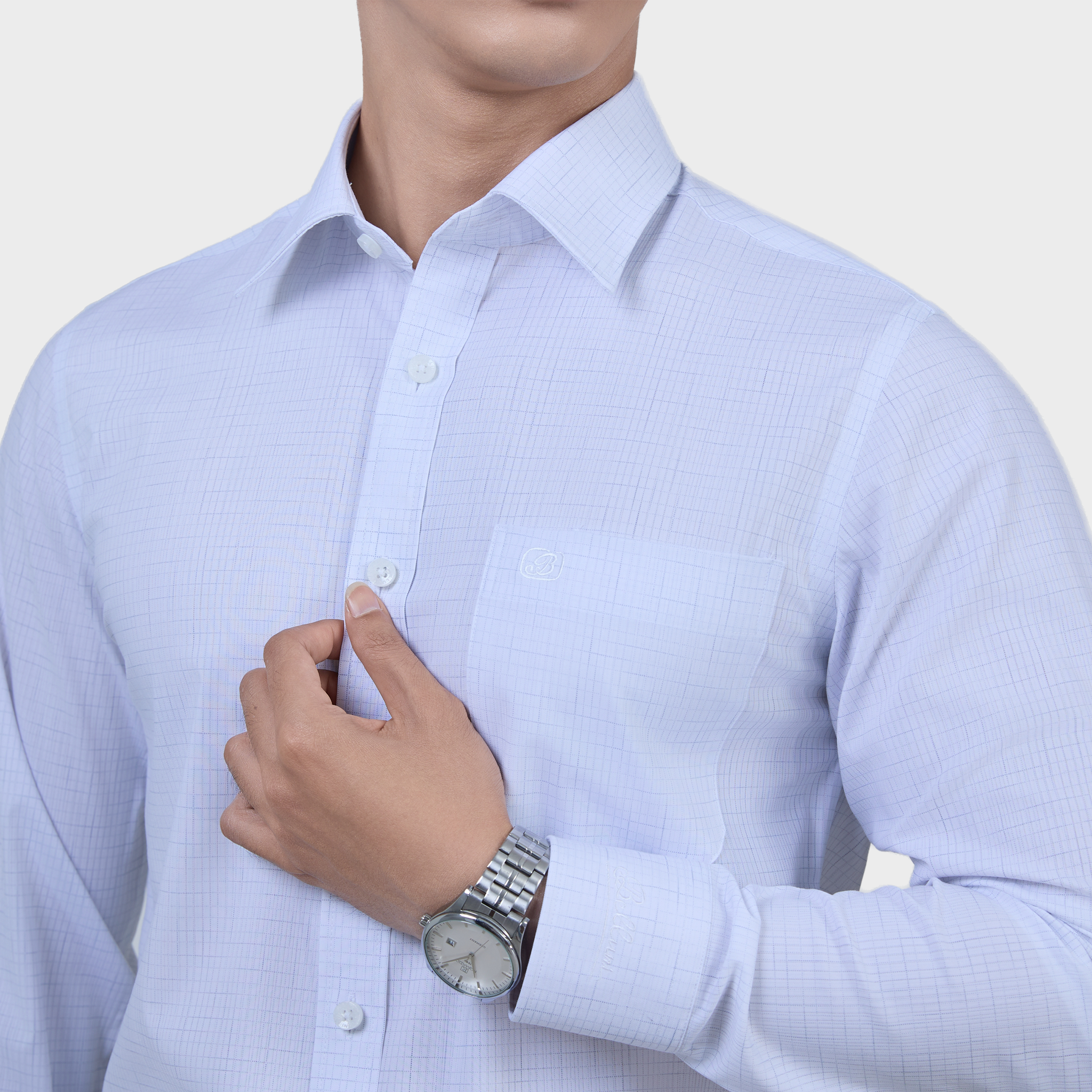  Áo Sơ Mi Caro Nam Tay Dài Vải Sợi Tre Bền Màu Trang Nhã - ABD.BPS.BE 249 