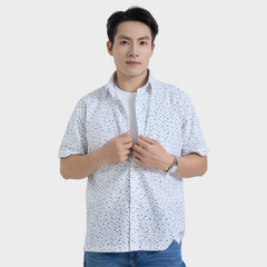  Áo Sơ Mi Nam Linen Cotton Tay Ngắn – Thoáng Mát, Lịch Lãm - ABN.LC.BE 330 