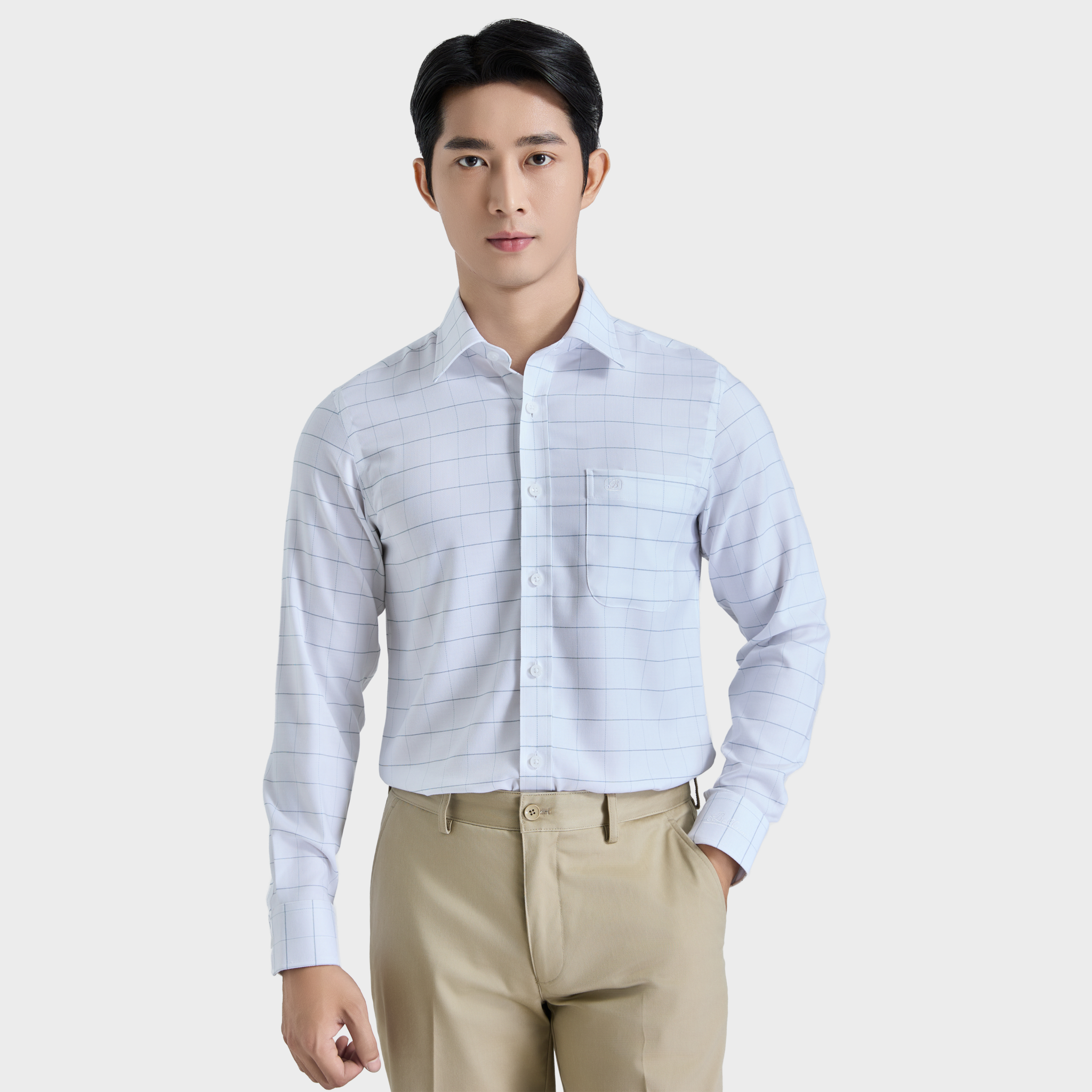  Áo sơ mi nam dài tay cao cấp BELLUNI vải sợi tre  ABD.BPS.BE 228 
