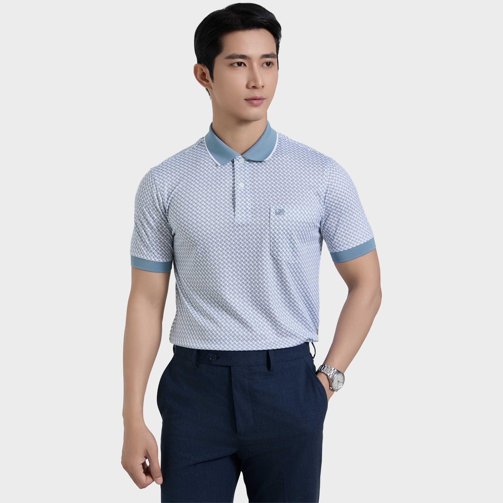  Áo thun nam Polo BELLUNI vải sợi tre cao cấp - AT.BP.BE 106 
