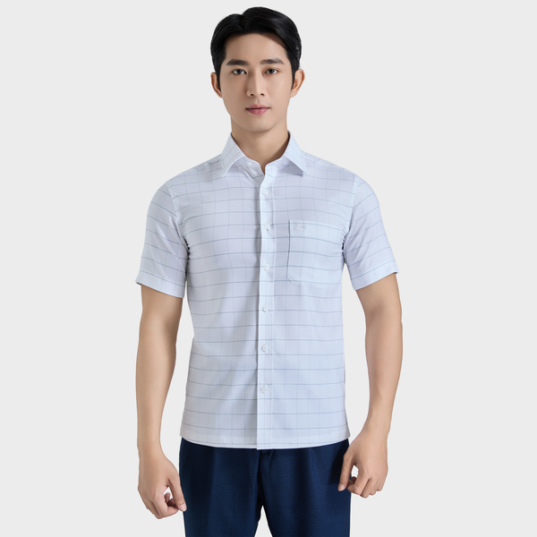  Áo sơ mi nam ngắn tay cao cấp BELLUNI vải sợi tre - ABN.BPS.BE 349 