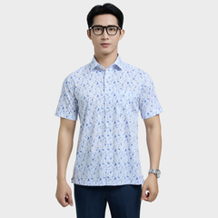  Áo sơ mi nam ngắn tay BELLUNI vải sợi sồi cao cấp - ABN.PMS.BE 337 