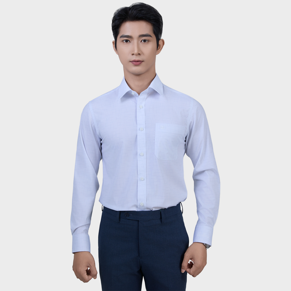  Áo Sơ Mi Caro Nam Tay Dài Vải Sợi Tre Bền Màu Trang Nhã - ABD.BPS.BE 249 