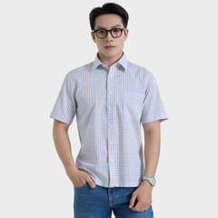  Áo Sơ Mi Caro Nam Vải Sợi Sồi Nhẹ Nhàng Thanh Lịch - ABN.PM.BE 365 