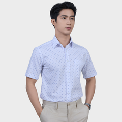 Áo Sơ Mi Chấm Bi Nam Vải Sợi Tre Mềm Mại Chống UV - ABN.BPS.BE 374 