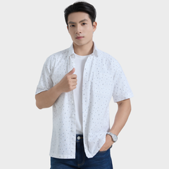  Áo Sơ Mi Nam Linen Cotton Tay Ngắn – Thoáng Mát, Lịch Lãm - ABN.LC.BE 330 