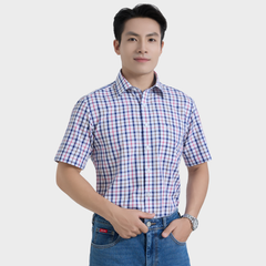  Áo Sơ Mi Caro Nam Vải Sợi Sồi Nhẹ Nhàng Thanh Lịch - ABN.PM.BE 365 
