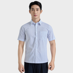  Áo sơ mi nam ngắn tay cao cấp BELLUNI vải sợi tre - ABN.BPS.BE 350 
