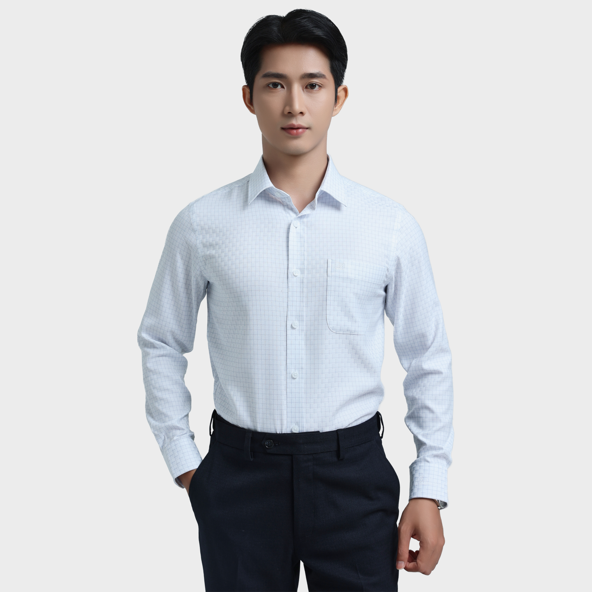  Áo sơ mi nam dài tay BELLUNI sợi COFREX thoáng mát nhanh khô - ABD.CR.BE 226 