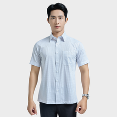  Áo sơ mi nam ngắn tay cao cấp BELLUNI vải sợi tre - ABN.BPS.BE 333 
