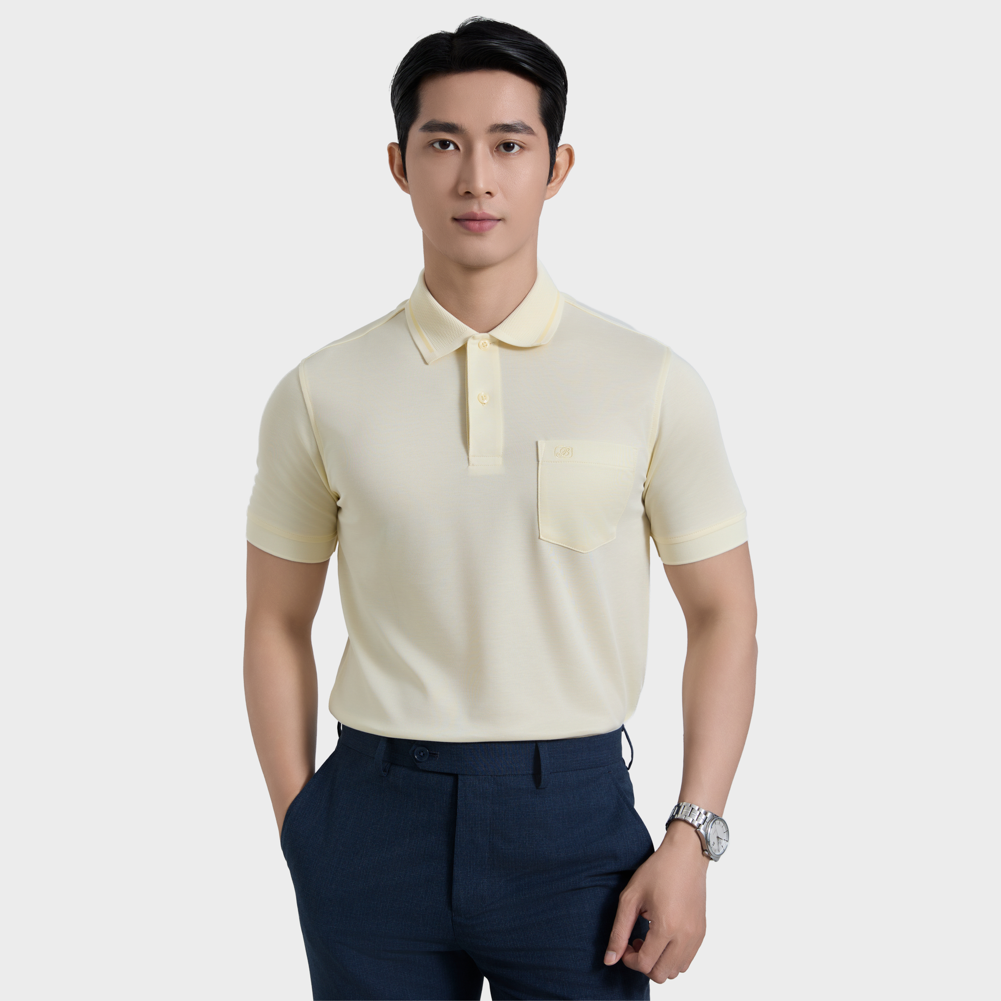  Áo thun nam Polo BELLUNI vải sợi tre cao cấp - AT.BP.BE 107 