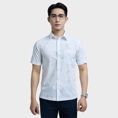  Áo sơ mi nam ngắn tay cao cấp BELLUNI vải sợi tre - ABN.BPS.BE 343 