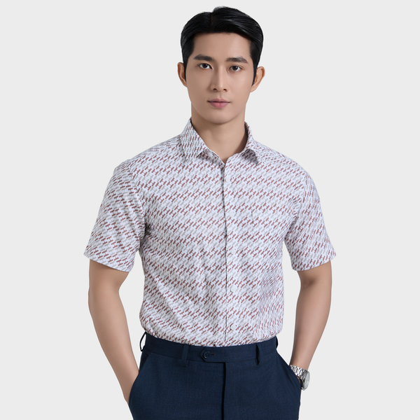  Áo sơ mi nam ngắn tay BELLUNI sợi COFREX thoáng mát nhanh khô - ABN.CR.BE 357 