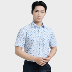  Áo sơ mi nam ngắn tay cao cấp BELLUNI vải sợi tre - ABN.BPS.BE 329 