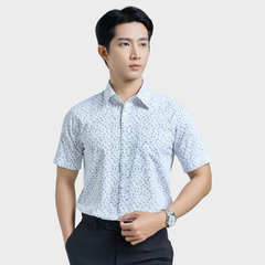  Áo sơ mi nam ngắn tay cao cấp BELLUNI vải sợi tre - ABN.BPS.BE 333 