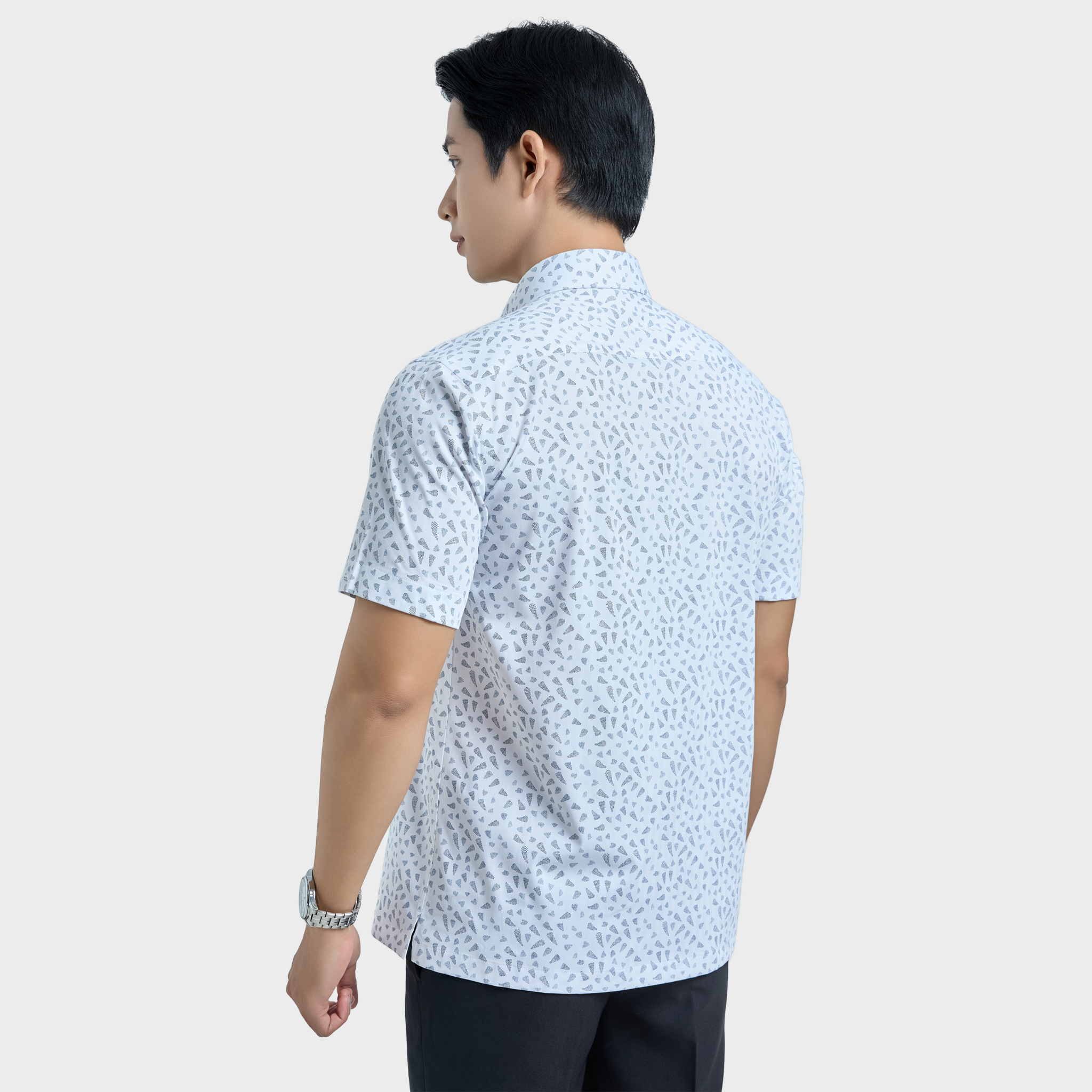  Áo sơ mi nam ngắn tay cao cấp BELLUNI vải sợi tre - ABN.BPS.BE 333 