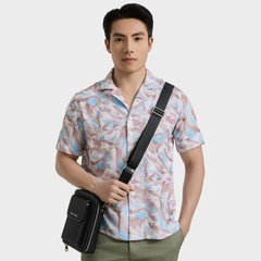  Áo sơ mi nam ngắn tay cao cấp BELLUNI vải sợi tre cổ áo Danton - ABN.PV.BE 358 