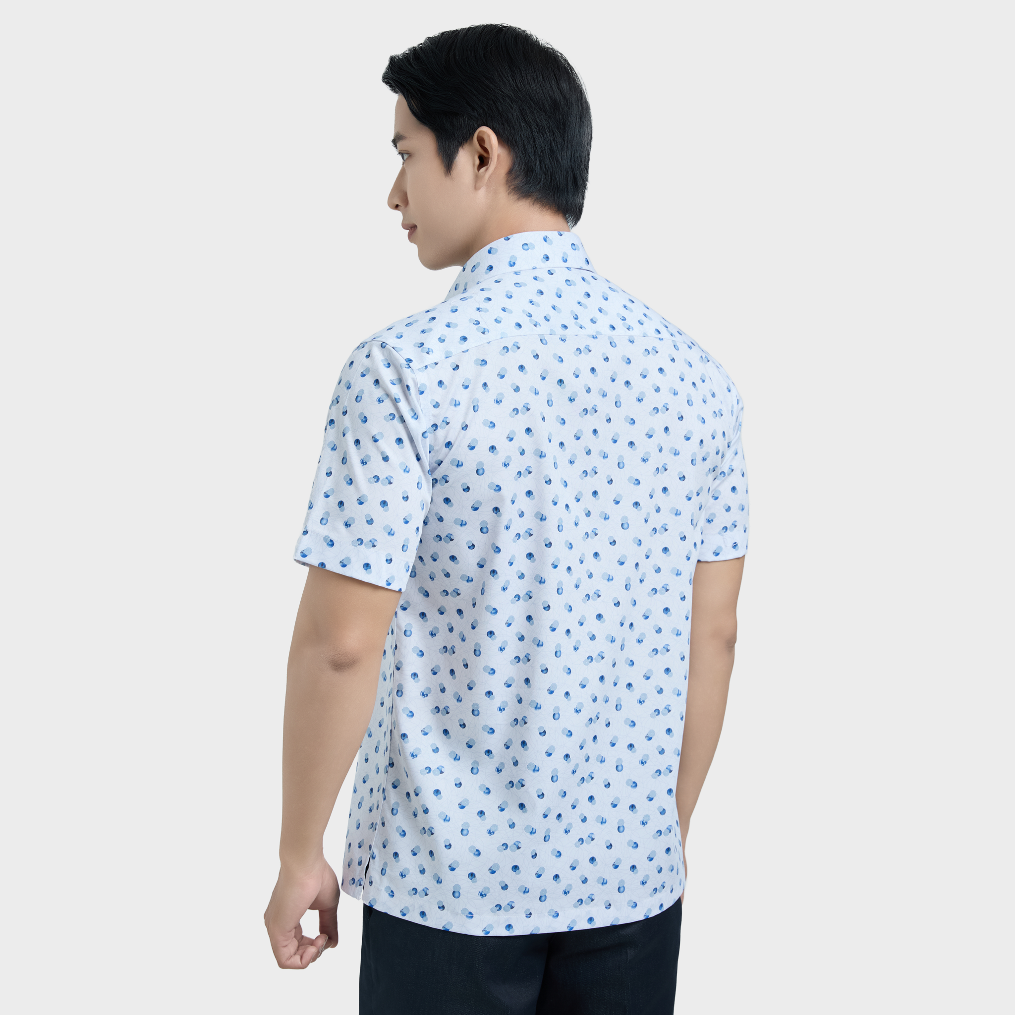  Áo sơ mi nam ngắn tay cao cấp BELLUNI vải sợi tre - ABN.BPS.BE 329 