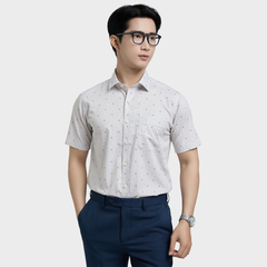 Áo sơ mi nam ngắn tay BELLUNI vải sợi sồi cao cấp - ABN.PMS.BE 337 