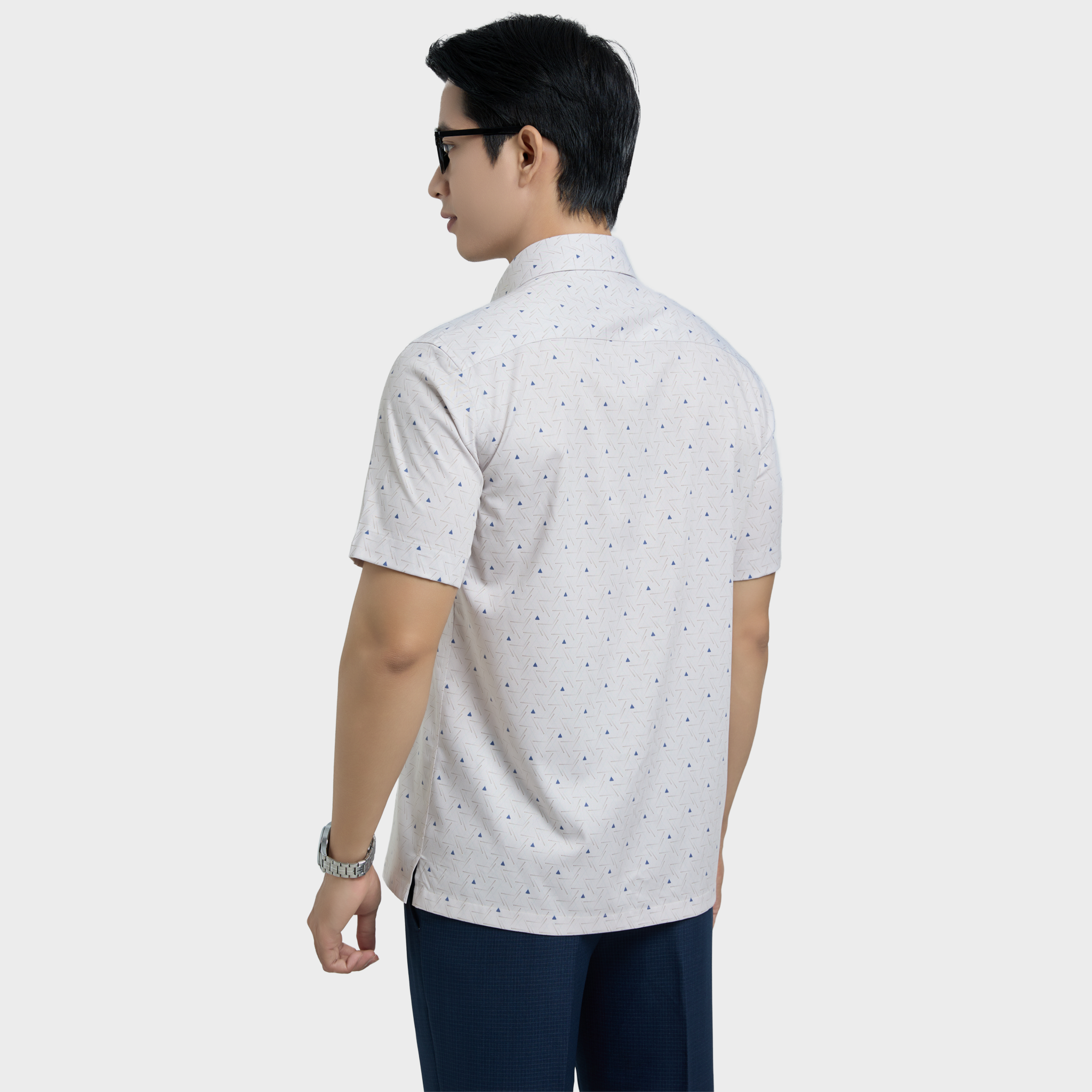  Áo sơ mi nam ngắn tay BELLUNI vải sợi sồi cao cấp - ABN.PMS.BE 337 