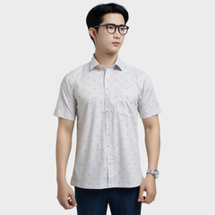  Áo sơ mi nam ngắn tay BELLUNI vải sợi sồi cao cấp - ABN.PMS.BE 337 
