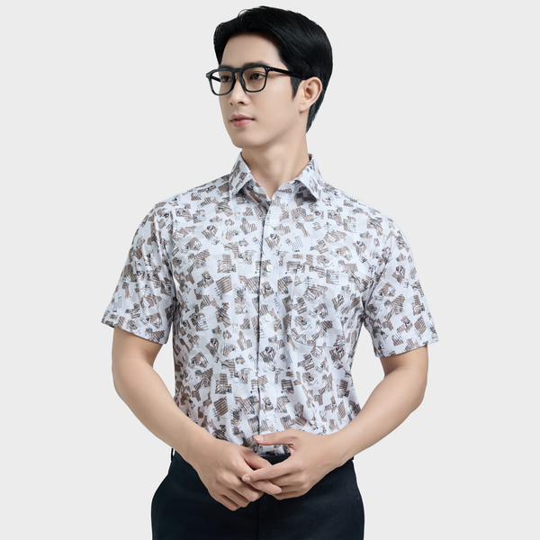  Áo sơ mi KNIT( sơ mi thun ) ngắn tay BELLUNI - ABN.PS.BE 324 